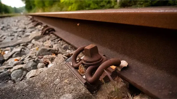 Spike Track Railway Railway Steel